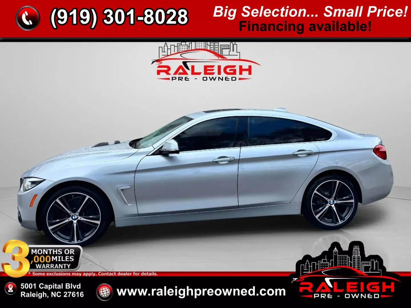 2019 BMW 4 Series 430i — Hatchback — 60,865 mi — Raleigh, NC