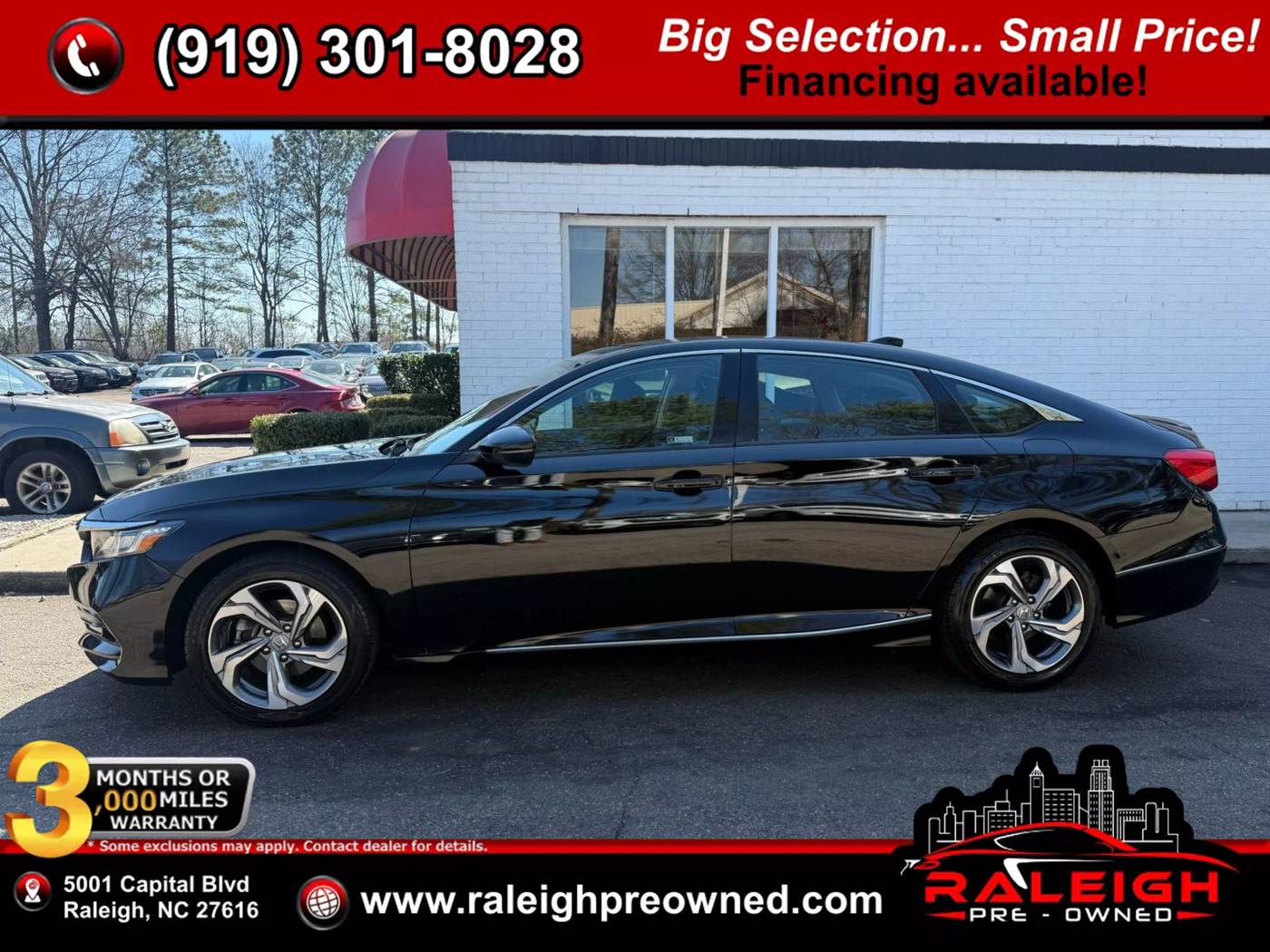 2019 Honda Accord EX-L — Sedan — 92,304 mi — Raleigh, NC