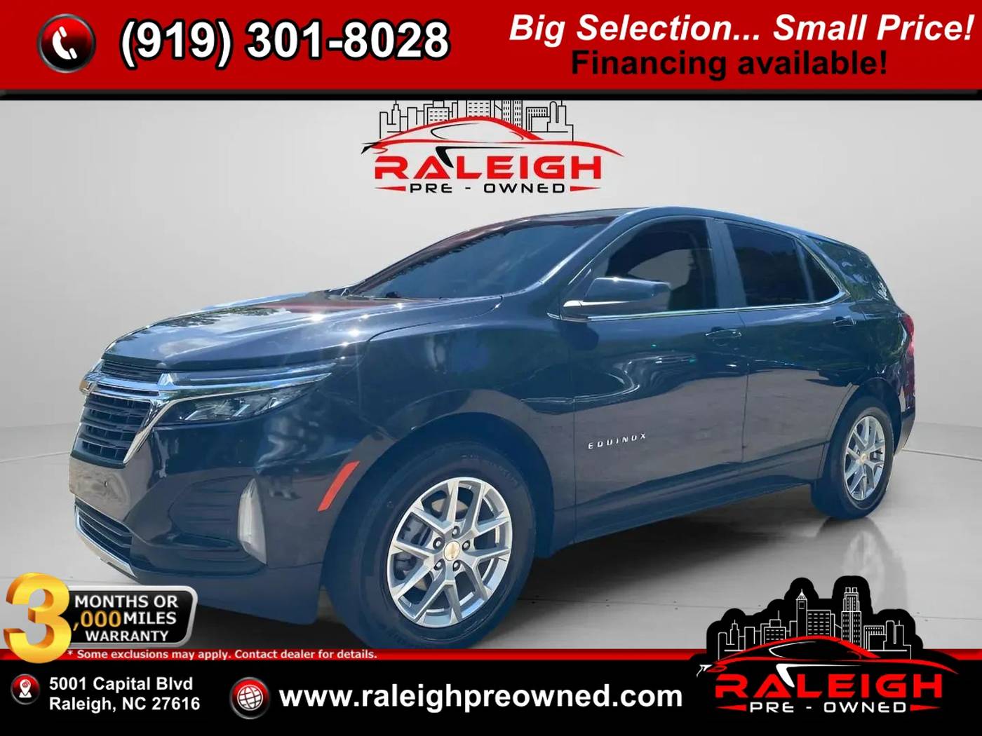 2022 Chevrolet Equinox LT — SUV — 73,321 mi — Raleigh, NC
