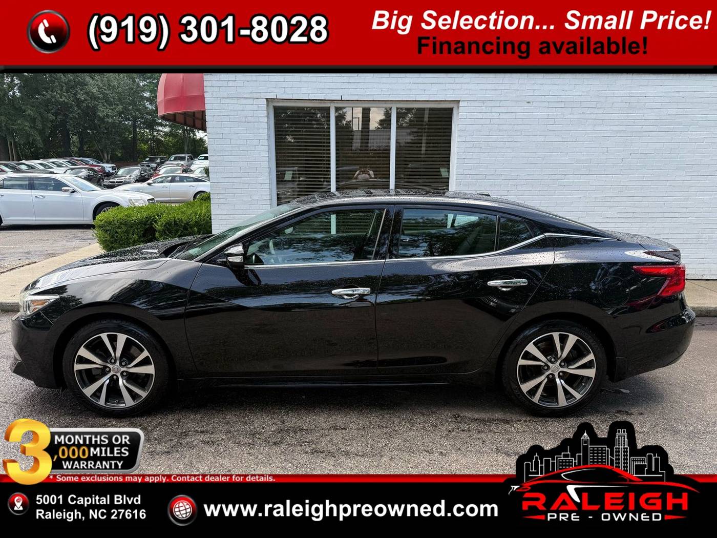 2017 Nissan Maxima Platinum — Sedan — 96,790 mi — Raleigh, NC