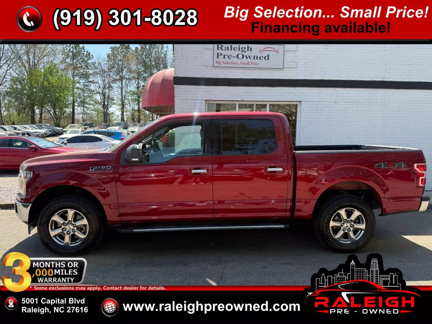 2018 Ford F-150 XLT — Pickup Truck — 99,242 mi — Raleigh, NC