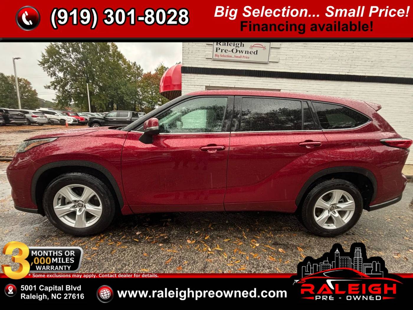 2020 Toyota Highlander LE — SUV — 98,006 mi — Raleigh, NC