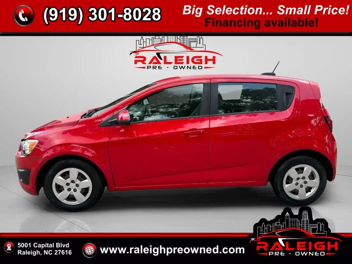 2015 Chevrolet Sonic LS — Hatchback — 94,725 mi — Raleigh, NC