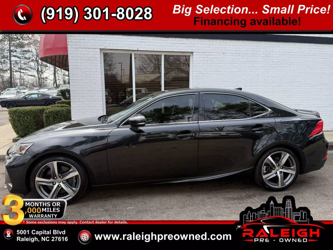 2017 Lexus IS IS 300 — Sedan — 52,214 mi — Raleigh, NC