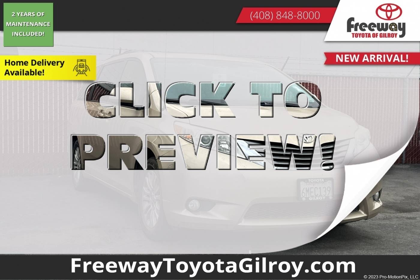 2011 Toyota Sienna XLE — Minivan — 170,880 mi — Gilroy, CA