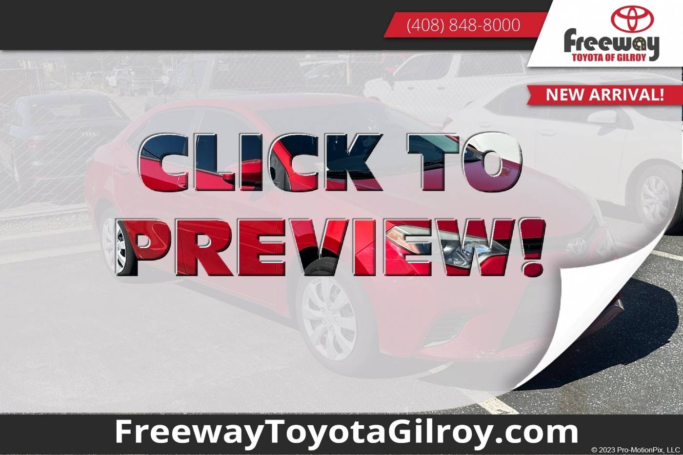 2015 Toyota Corolla LE — Sedan — 158,862 mi — Gilroy, CA