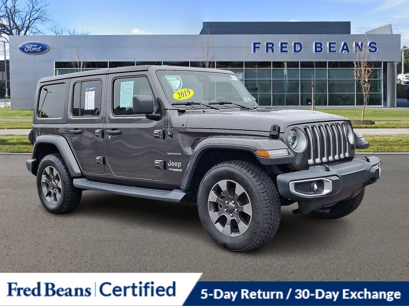 2019 Jeep Wrangler Sahara — SUV — 45,180 mi — Newtown, PA