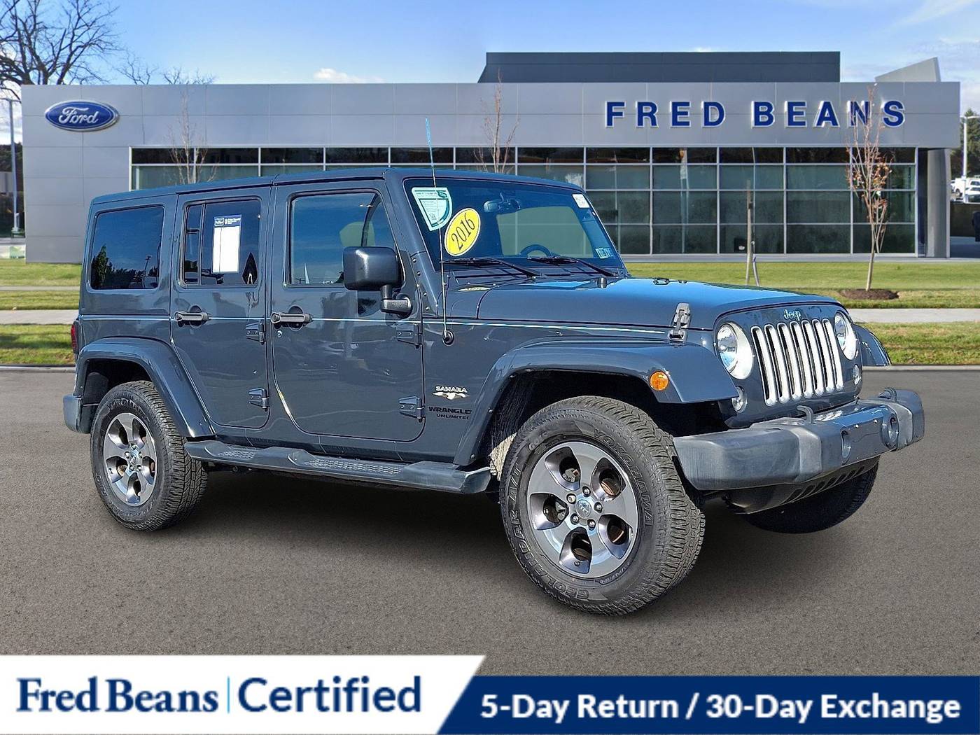 2016 Jeep Wrangler Sahara — SUV — 54,460 mi — Newtown, PA
