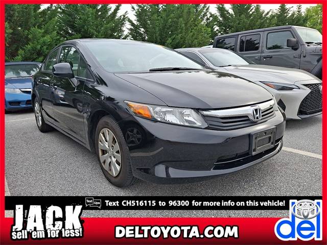 2012 Honda Civic LX — Sedan — 89,810 mi — Thorndale, PA