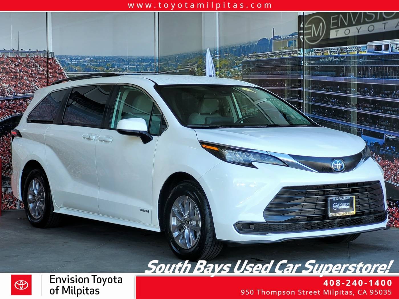 2021 Toyota Sienna LE — Minivan — 21,516 mi — Milpitas, CA