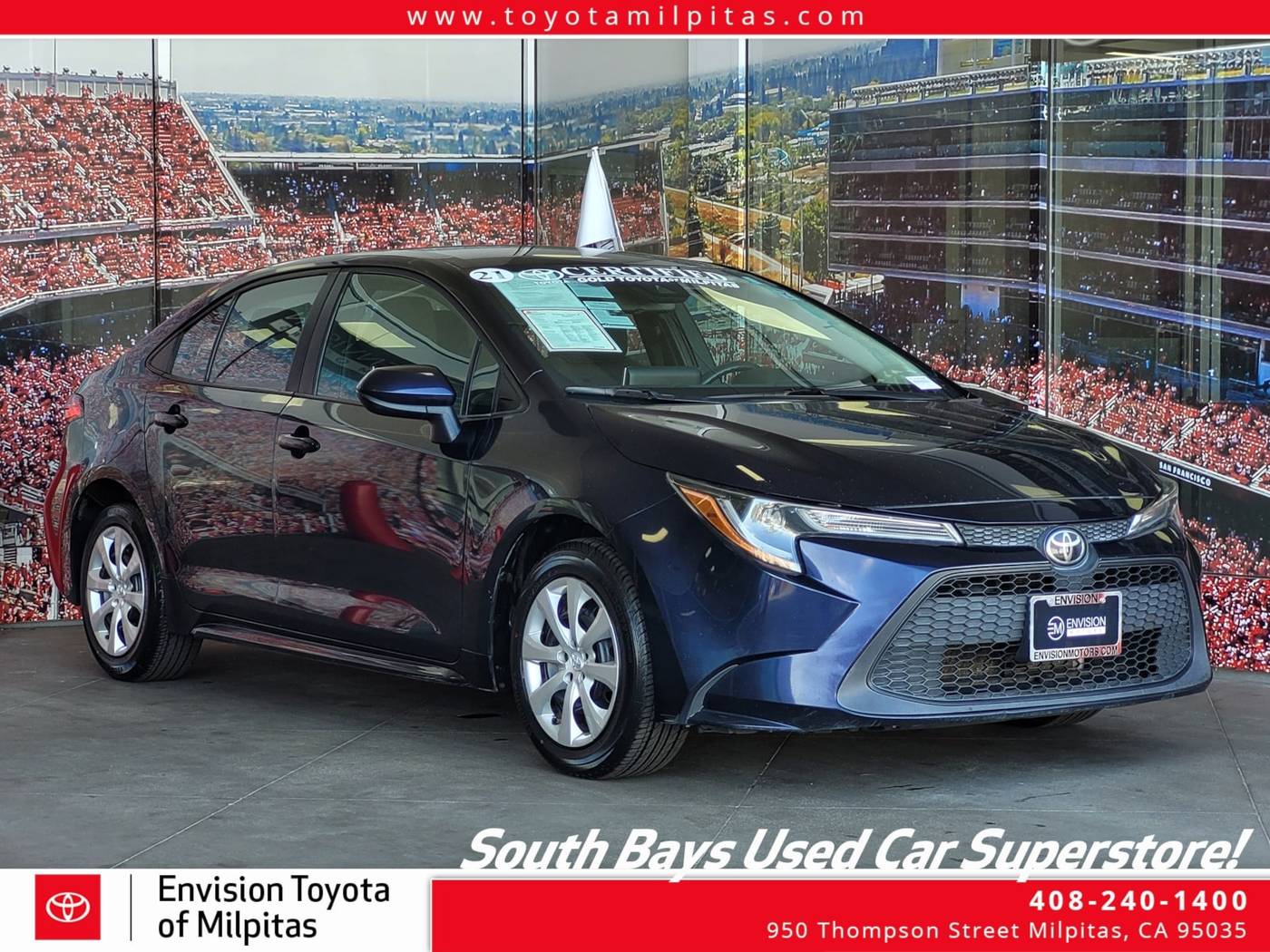 2021 Toyota Corolla LE — Sedan — 66,294 mi — Milpitas, CA
