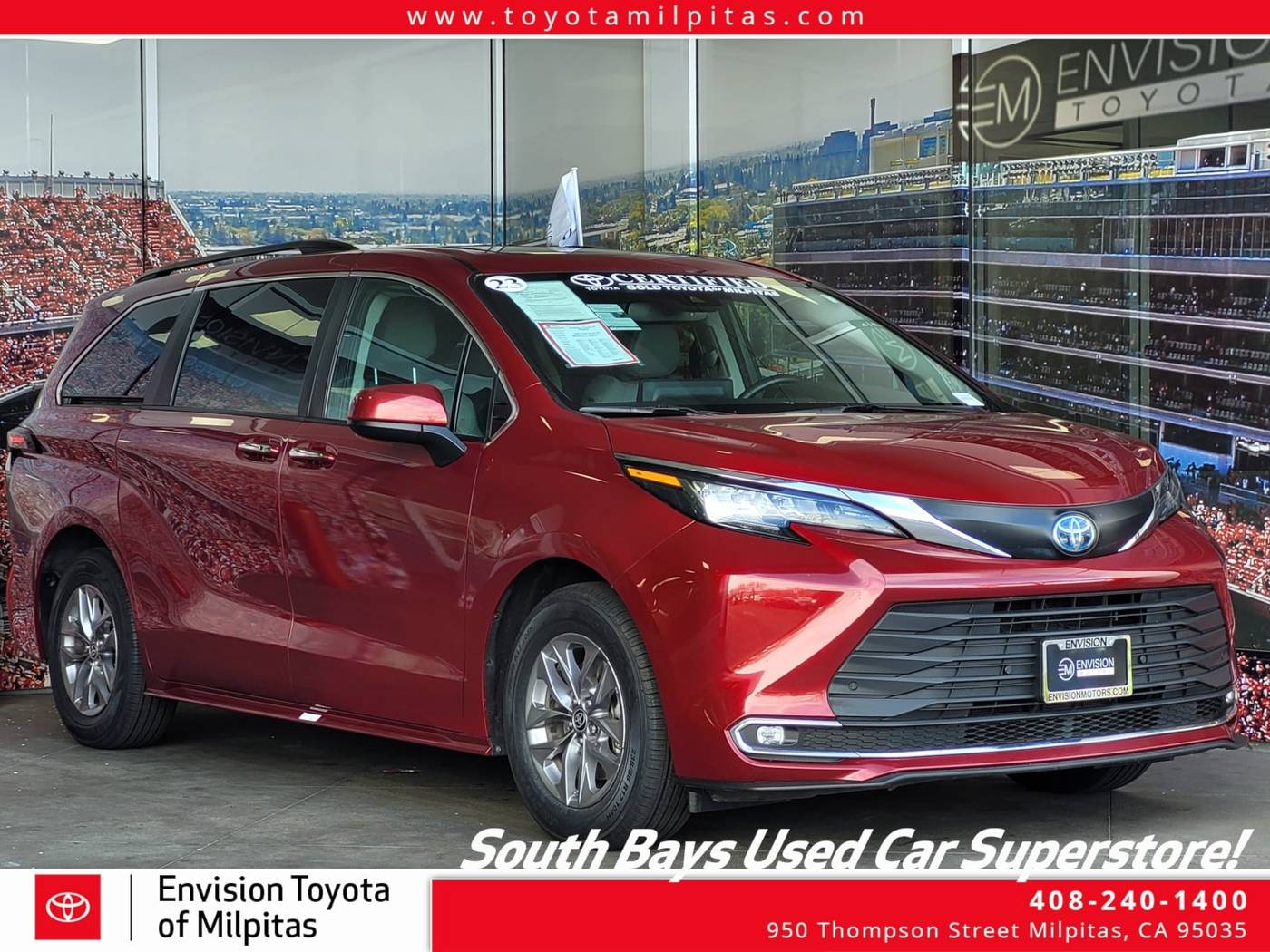 2023 Toyota Sienna XLE — Minivan — 74,332 mi — Milpitas, CA