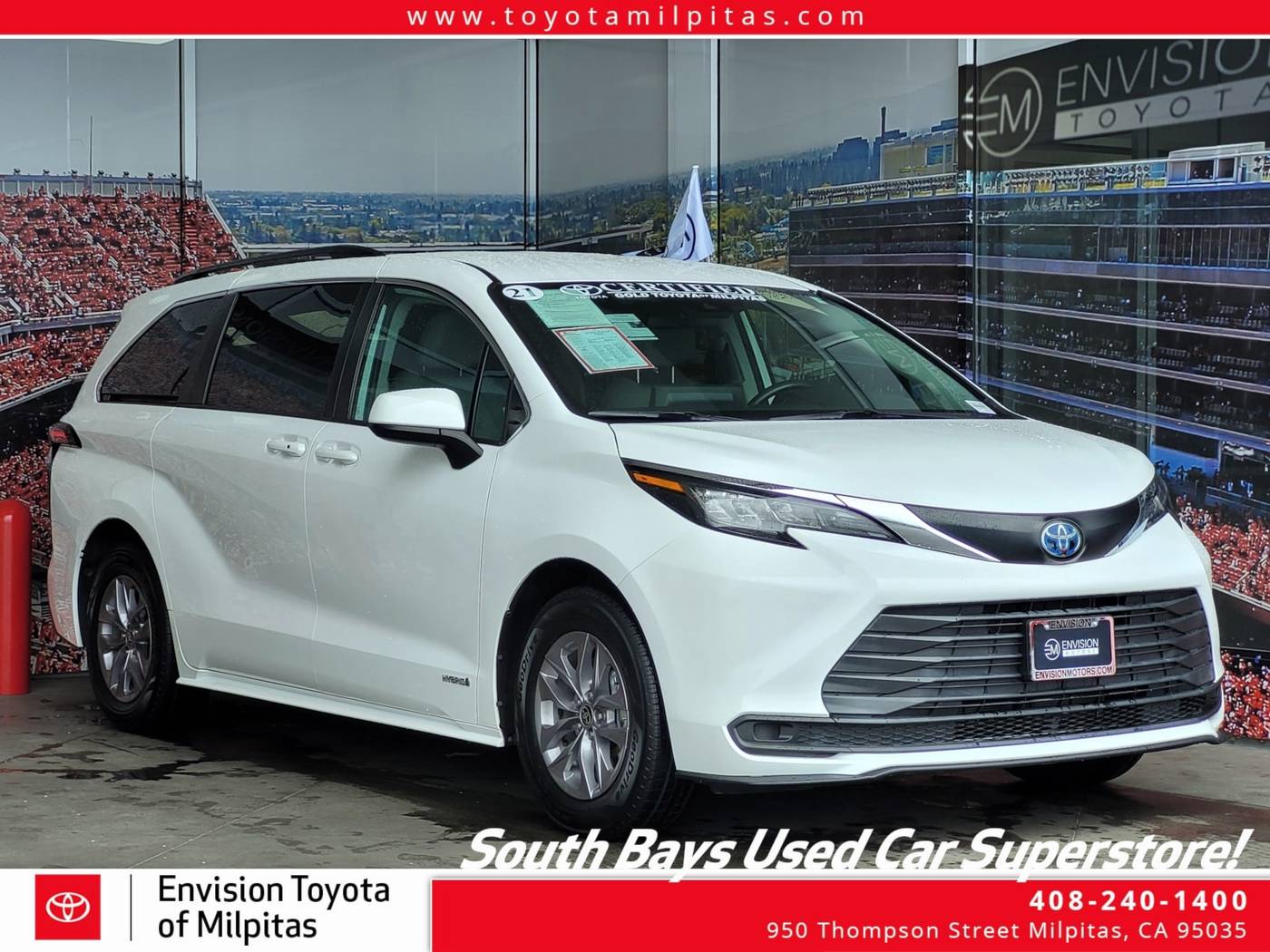 2021 Toyota Sienna LE — Minivan — 17,860 mi — Milpitas, CA
