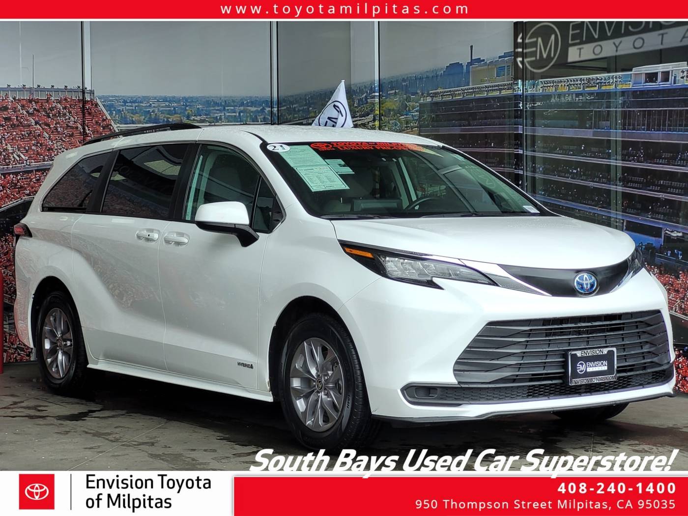 2021 Toyota Sienna LE — Minivan — 28,604 mi — Milpitas, CA