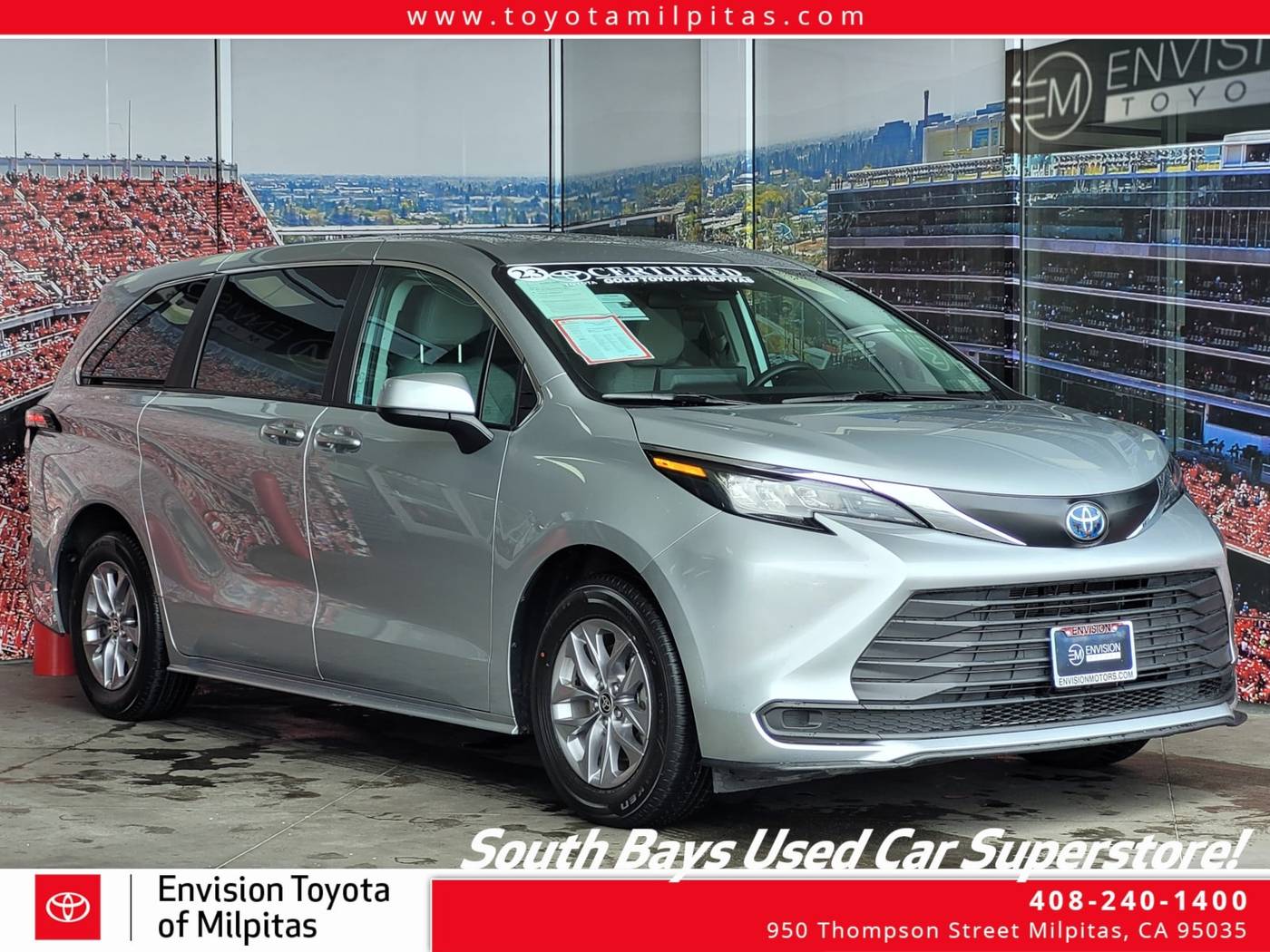 2023 Toyota Sienna LE — Minivan — 42,917 mi — Milpitas, CA