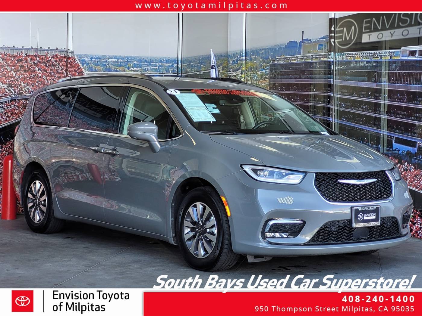 2021 Chrysler Pacifica Hybrid Touring L — Minivan — 68,597 mi — Milpitas, CA
