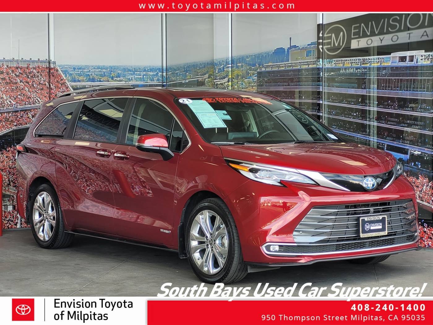 2021 Toyota Sienna Platinum — Minivan — 46,744 mi — Milpitas, CA