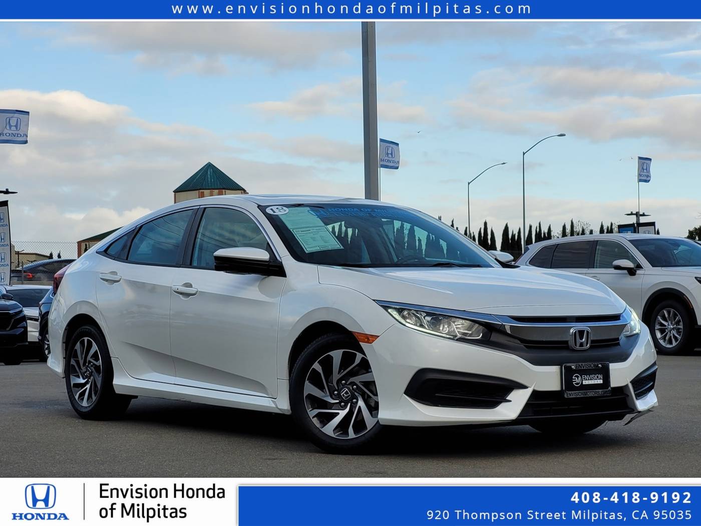 2018 Honda Civic EX — Sedan — 30,839 mi — Milpitas, CA