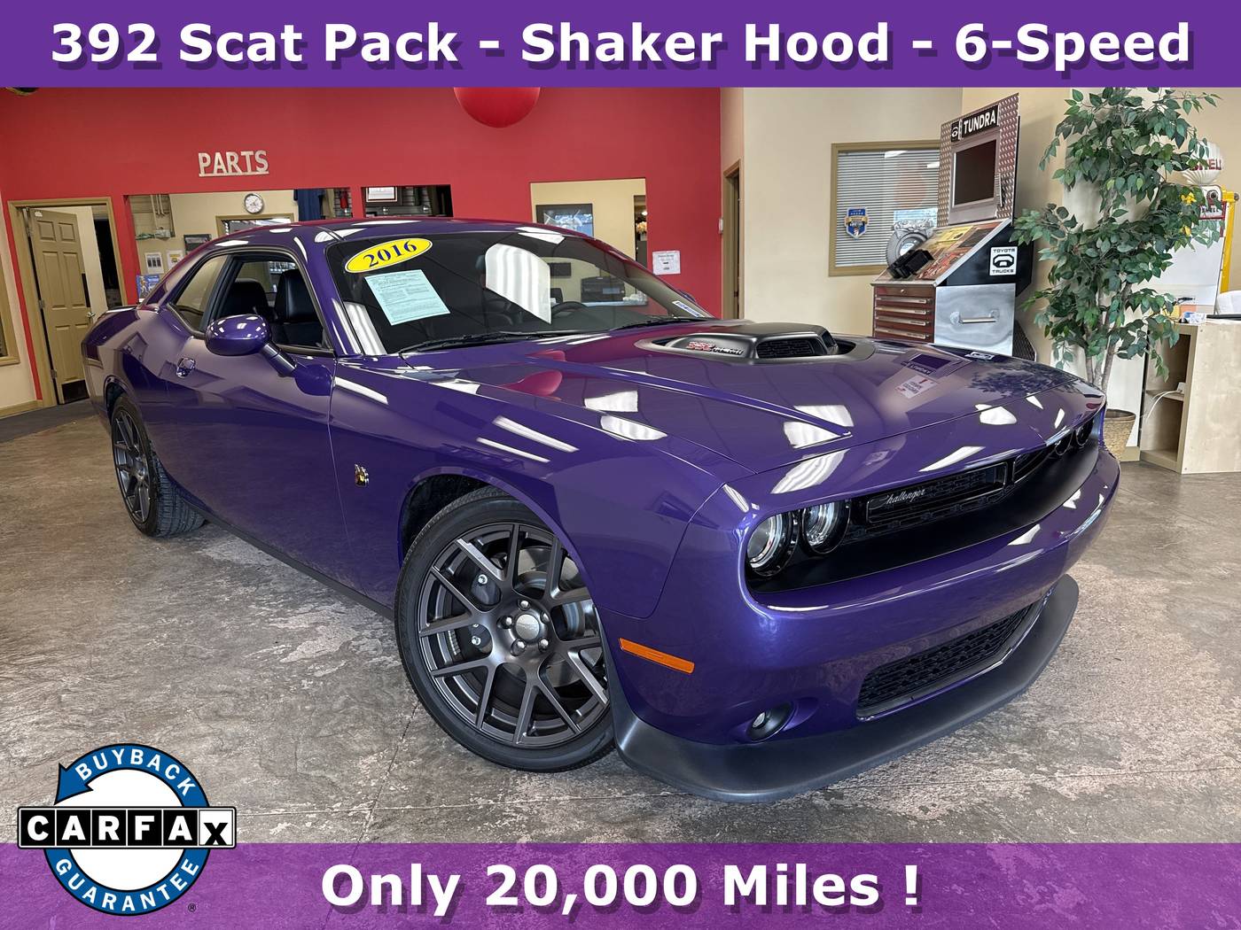2016 Dodge Challenger 392 Hemi Scat Pack Shaker — Coupe — 20,207 mi — Batavia, NY