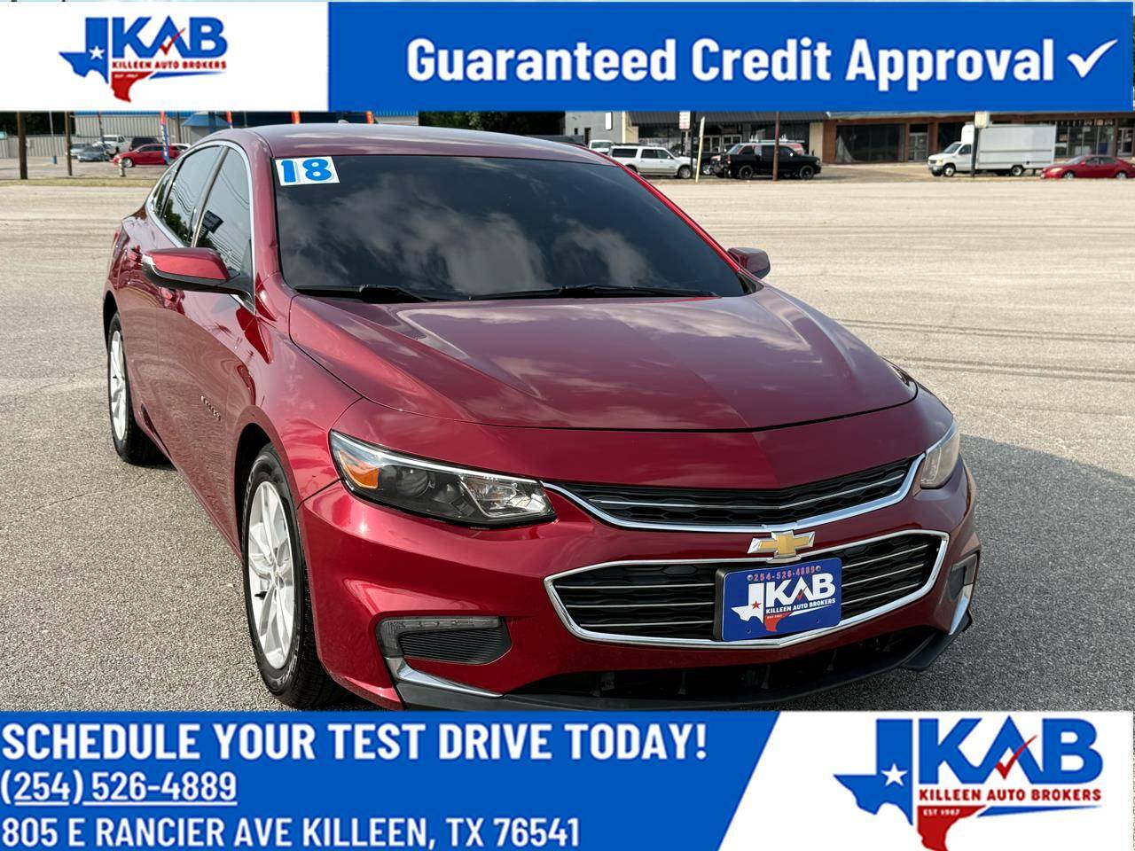 2018 Chevrolet Malibu LT — Sedan — 71,664 mi — Killeen, TX