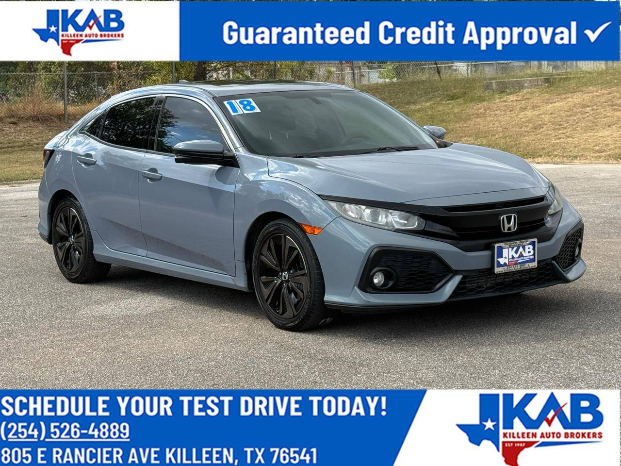 2018 Honda Civic EX — Hatchback — 127,611 mi — Killeen, TX