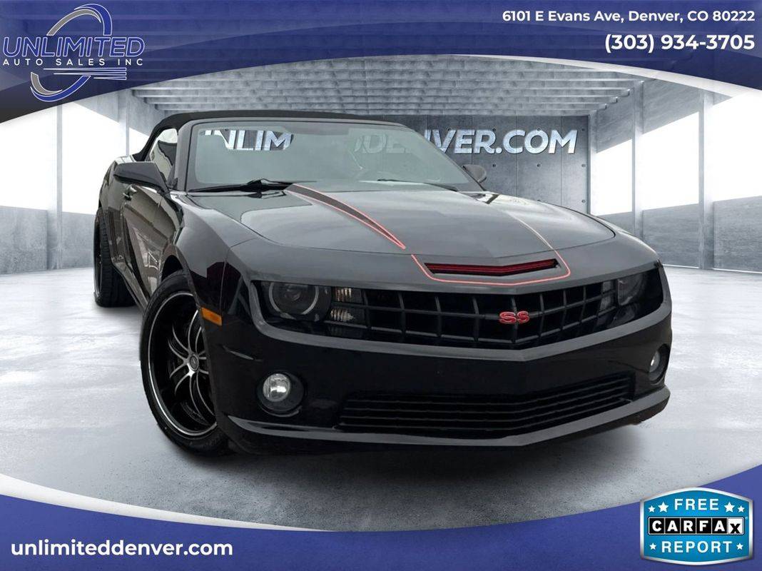 2011 Chevrolet Camaro 2SS — Convertible — 85,865 mi — Denver, CO
