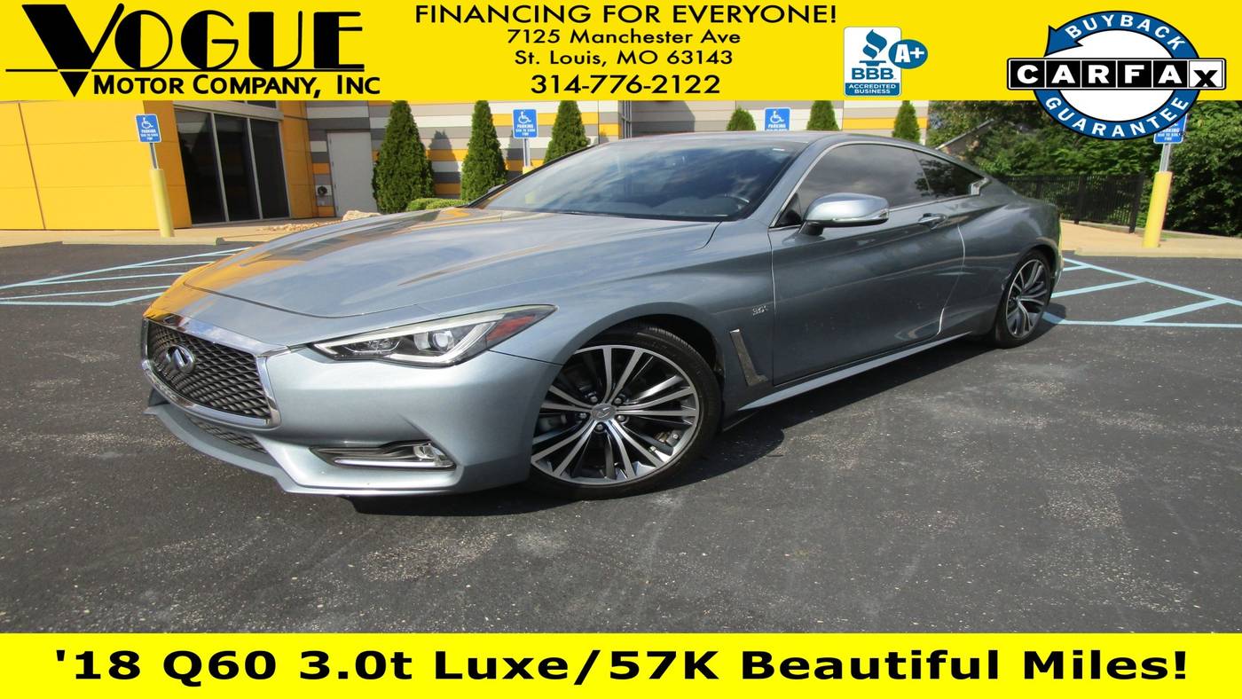 2018 INFINITI Q60 3.0t LUXE — Coupe — 57,488 mi — St. Louis, MO