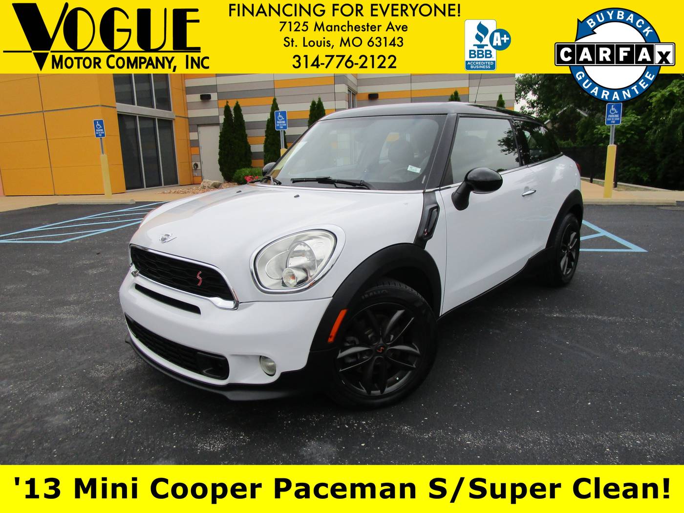 2013 MINI Cooper Paceman Cooper S — SUV — 111,187 mi — St. Louis, MO