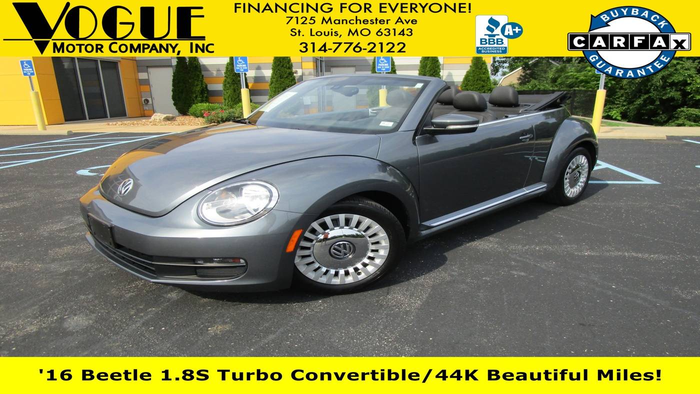2016 Volkswagen Beetle 1.8T S — Convertible — 44,829 mi — St. Louis, MO
