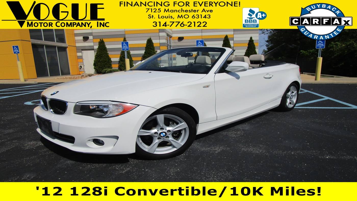 2012 BMW 1 Series 128i — Convertible — 10,279 mi — St. Louis, MO