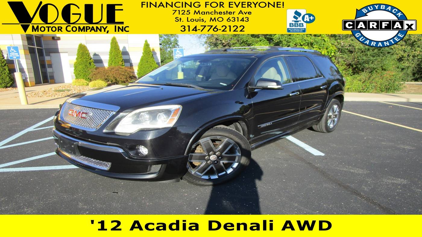 2012 GMC Acadia Denali — SUV — 114,169 mi — St. Louis, MO