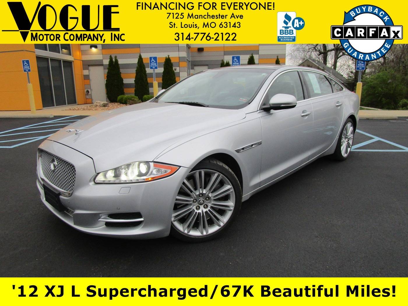 2012 Jaguar XJ Supercharged — Sedan — 67,896 mi — St. Louis, MO