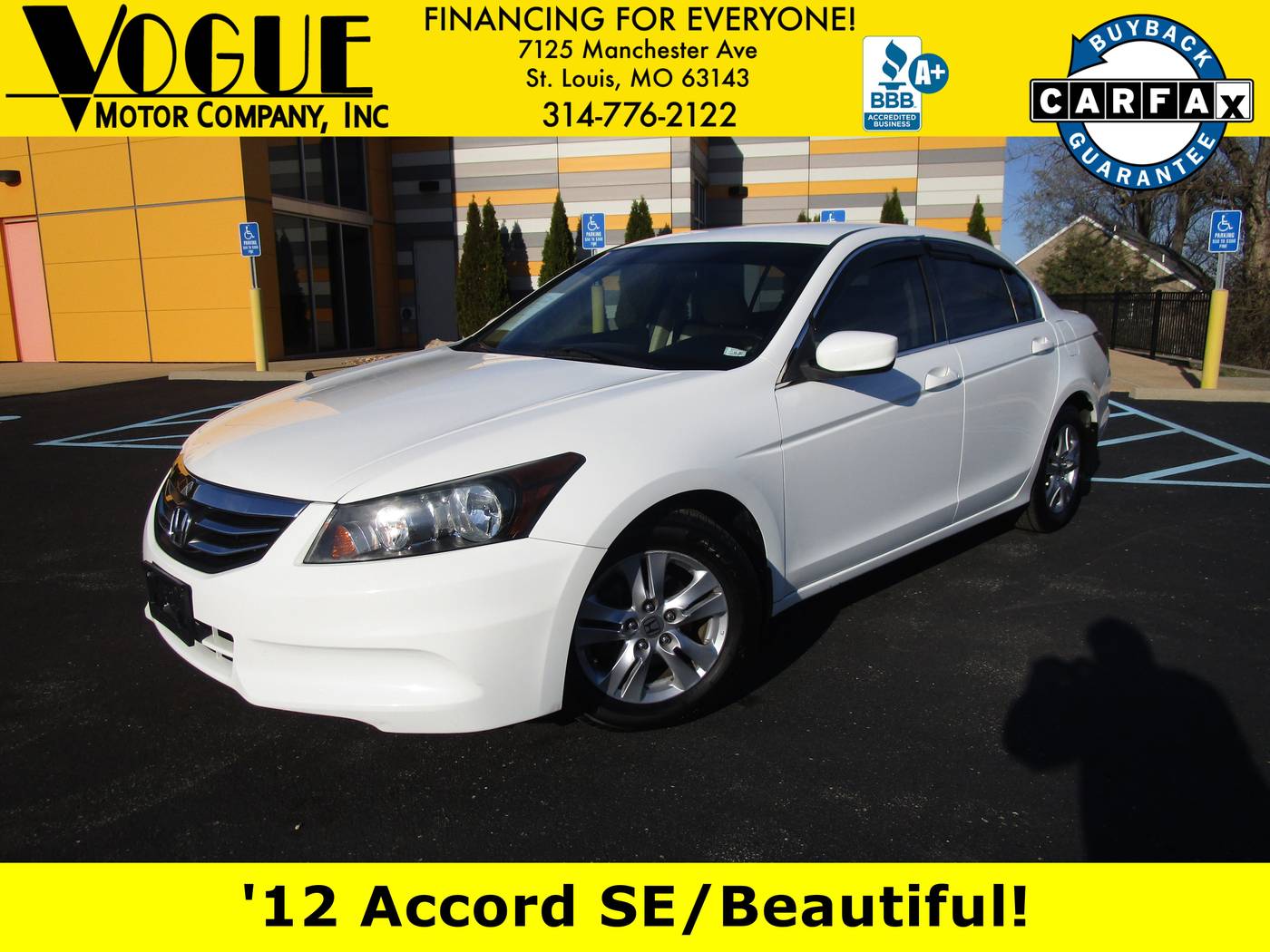 2012 Honda Accord SE — Sedan — 108,740 mi — St. Louis, MO