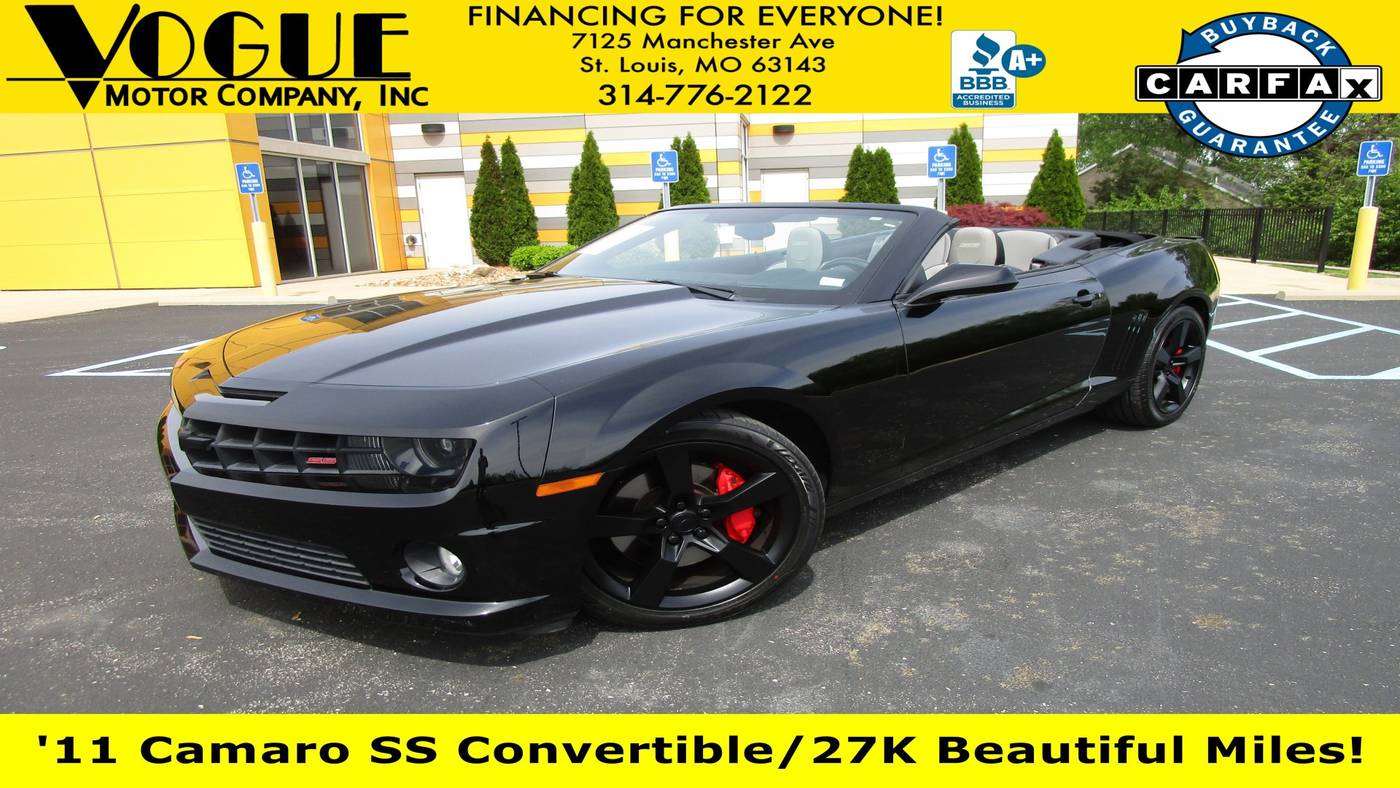 2011 Chevrolet Camaro 2SS — Convertible — 27,597 mi — St. Louis, MO