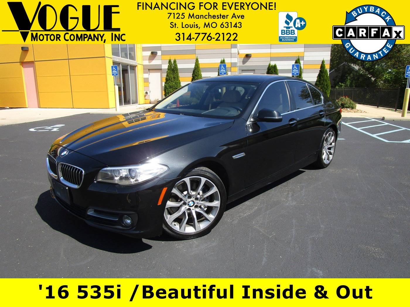 2016 BMW 5 Series 535i — Sedan — 88,802 mi — St. Louis, MO