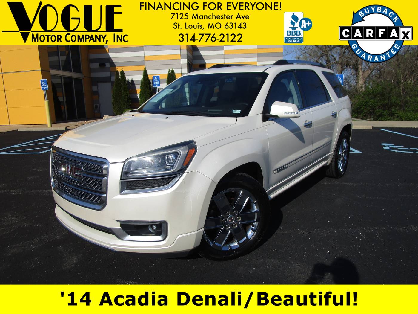 2014 GMC Acadia Denali — SUV — 104,960 mi — St. Louis, MO