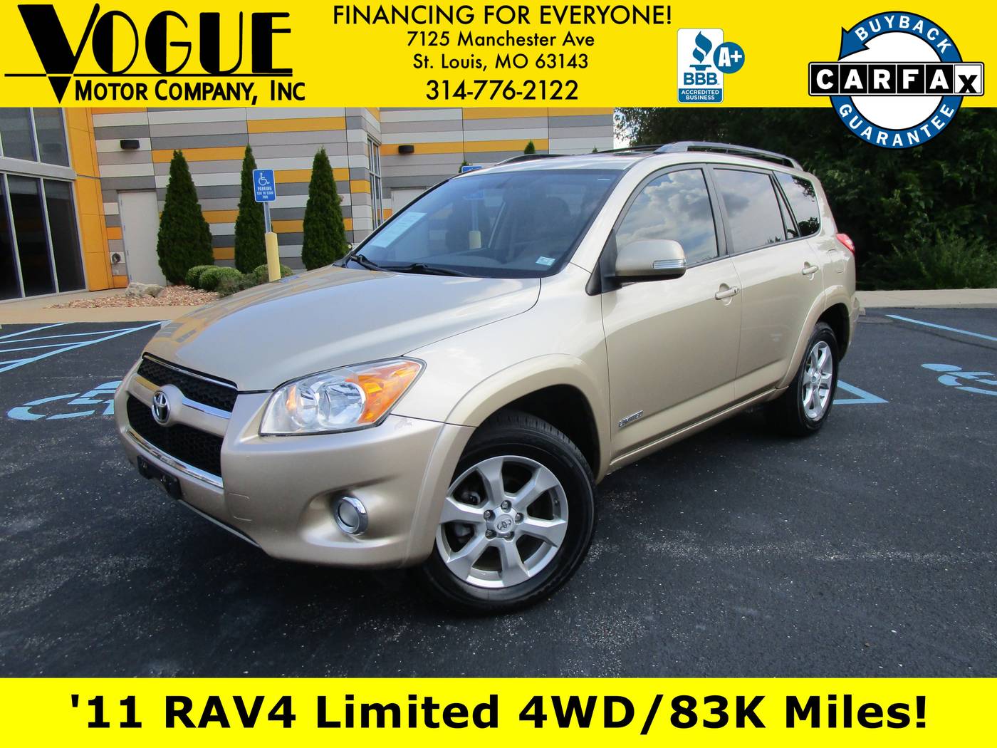 2011 Toyota RAV4 Limited — SUV — 83,703 mi — St. Louis, MO