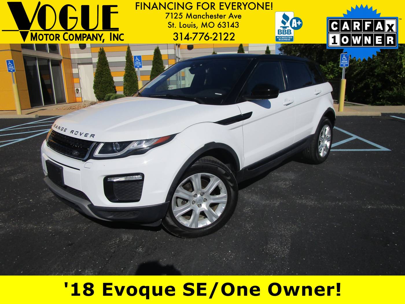 2018 Land Rover Range Rover Evoque SE — SUV — 59,121 mi — St. Louis, MO