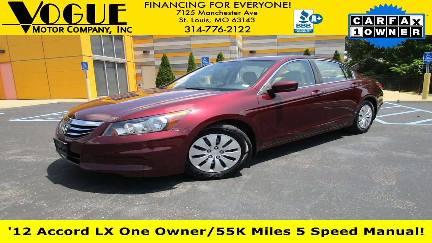 2012 Honda Accord LX — Sedan — 55,813 mi — St. Louis, MO