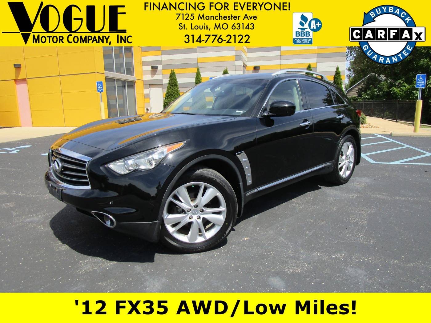 2012 INFINITI FX FX35 — SUV — 99,028 mi — St. Louis, MO