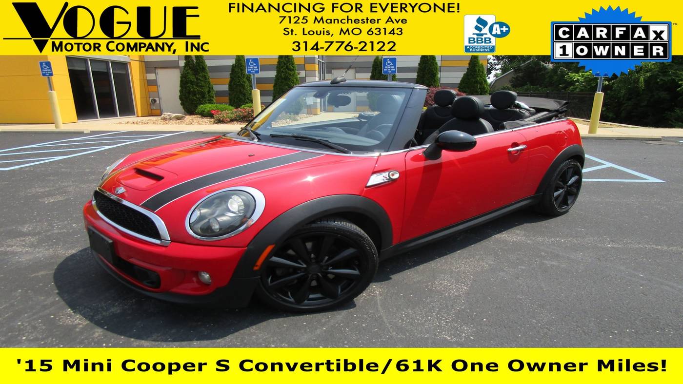 2015 MINI Convertible Cooper S — Convertible — 60,765 mi — St. Louis, MO