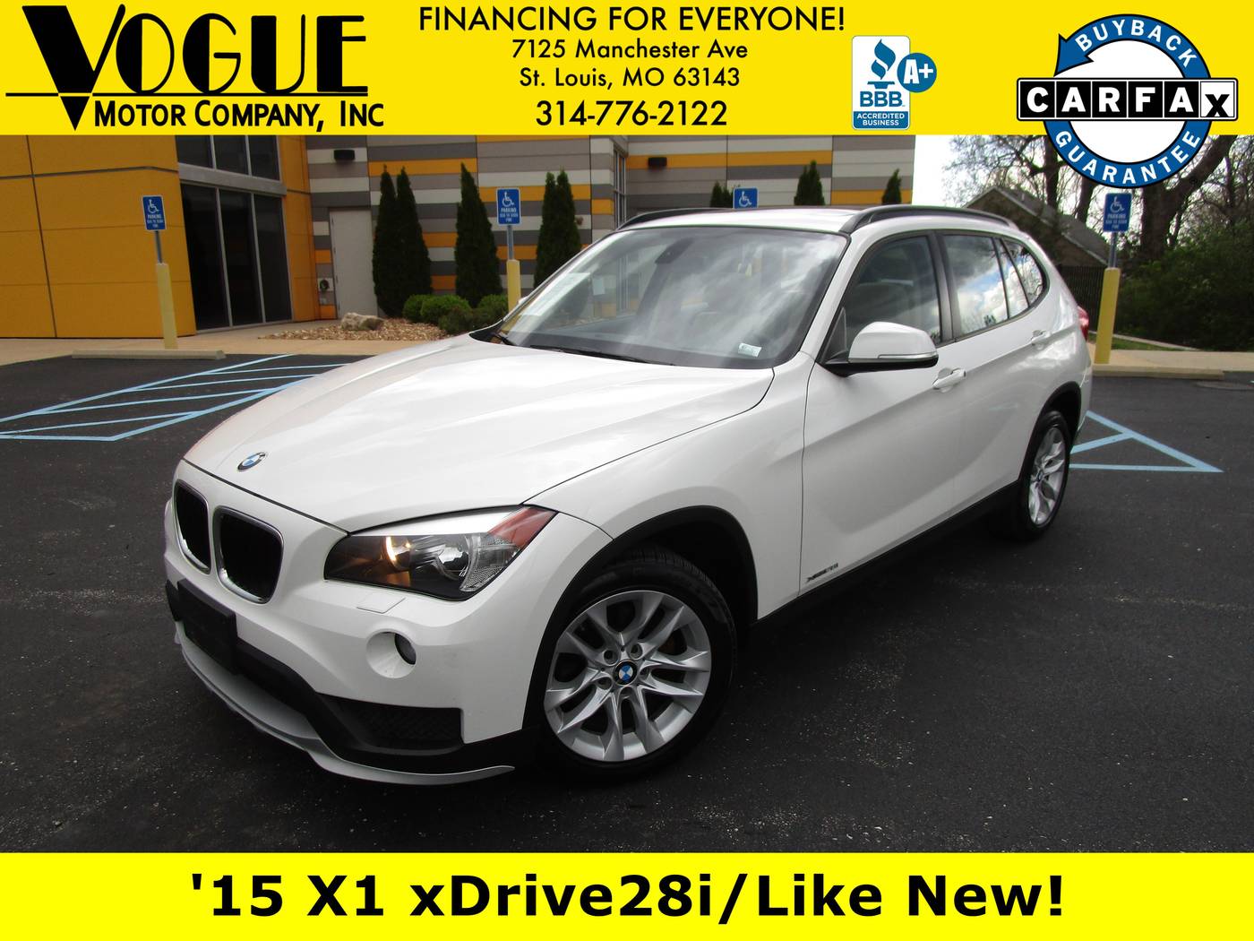 2015 BMW X1 28i — SUV — 49,783 mi — St. Louis, MO