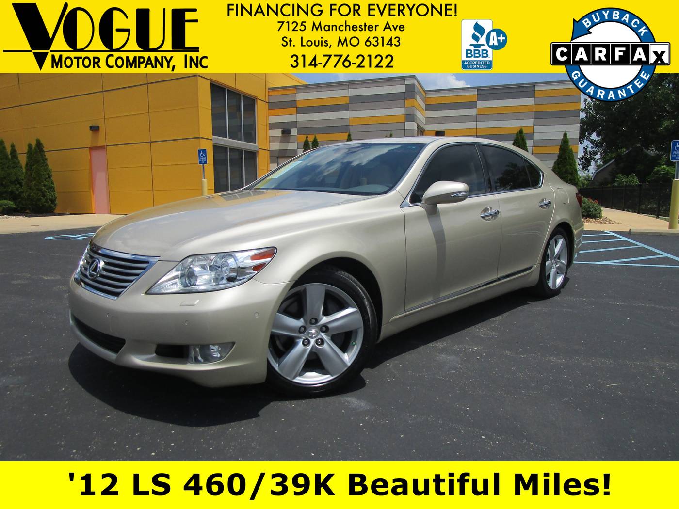 2012 Lexus LS LS 460 — Sedan — 39,283 mi — St. Louis, MO