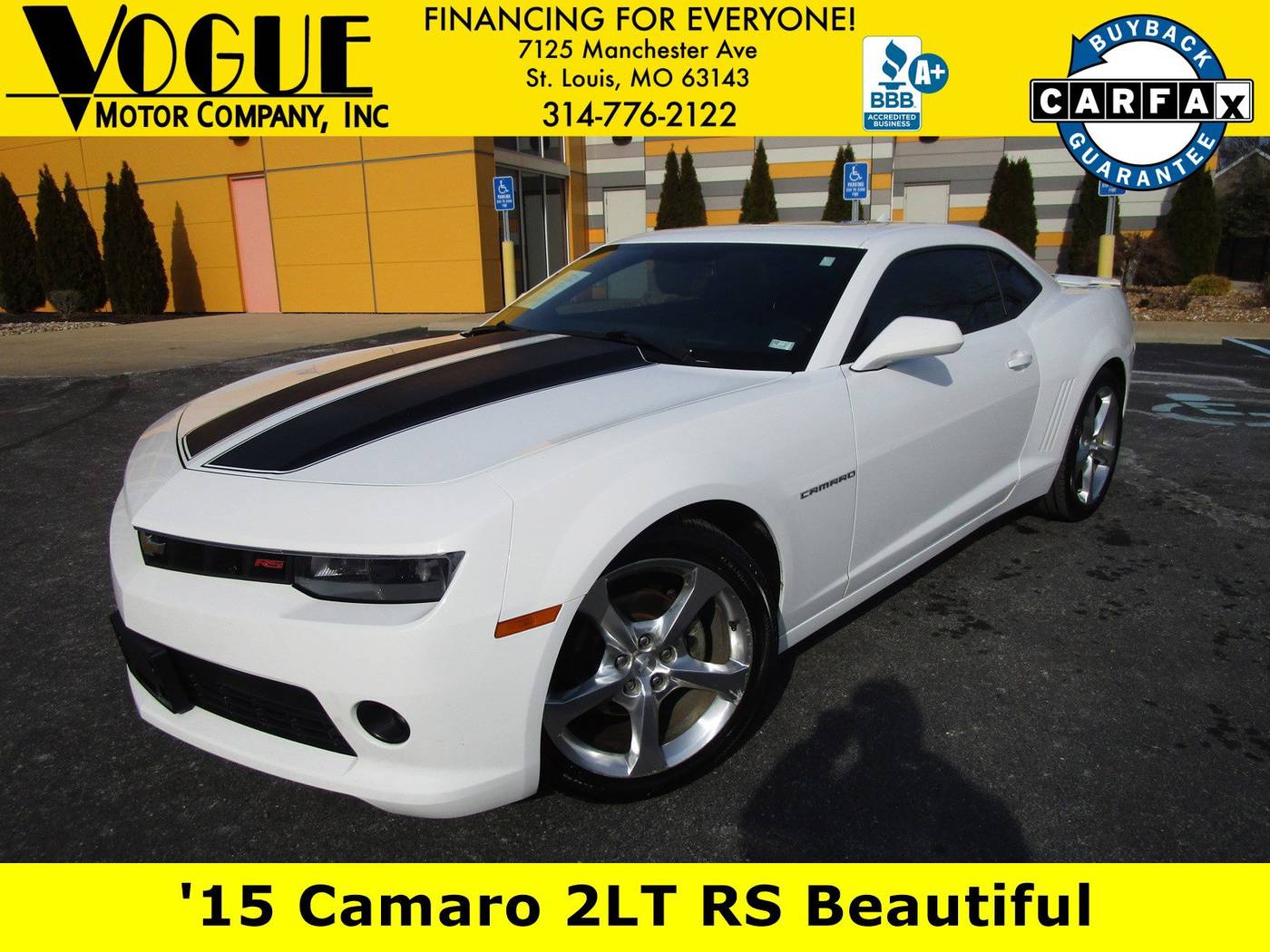 2015 Chevrolet Camaro 2LT — Coupe — 106,833 mi — St. Louis, MO