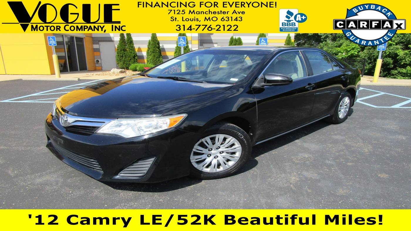 2012 Toyota Camry LE — Sedan — 52,827 mi — St. Louis, MO