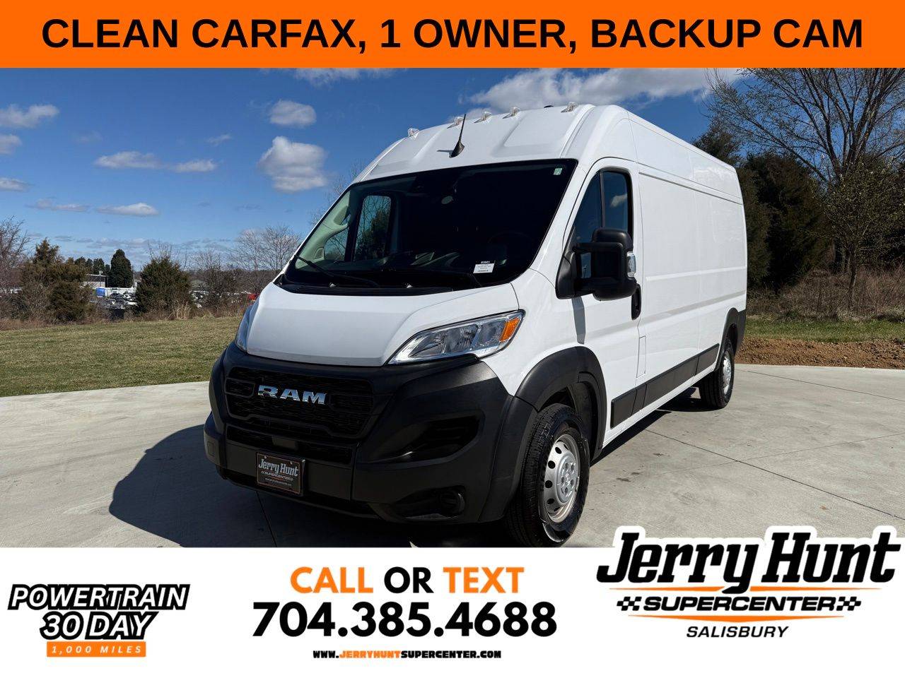 2023 Ram ProMaster Cargo Van 2500 — Cargo Van — 8,765 mi — Salisbury, NC