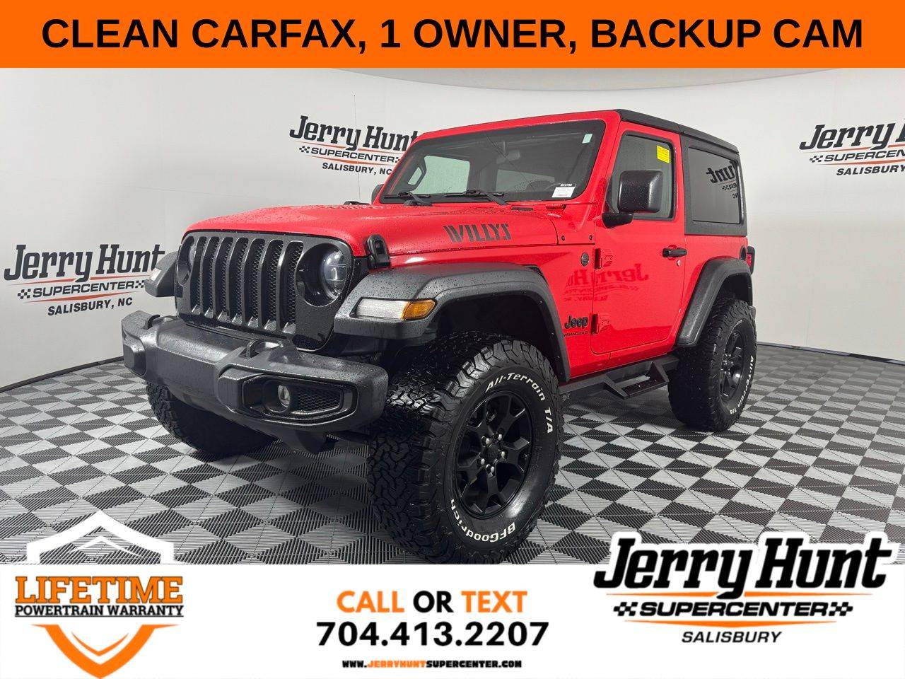 2023 Jeep Wrangler Willys — SUV — 34,093 mi — Salisbury, NC