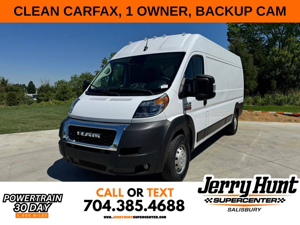 2022 Ram ProMaster Cargo Van 3500 — Cargo Van — 14,363 mi — Salisbury, NC