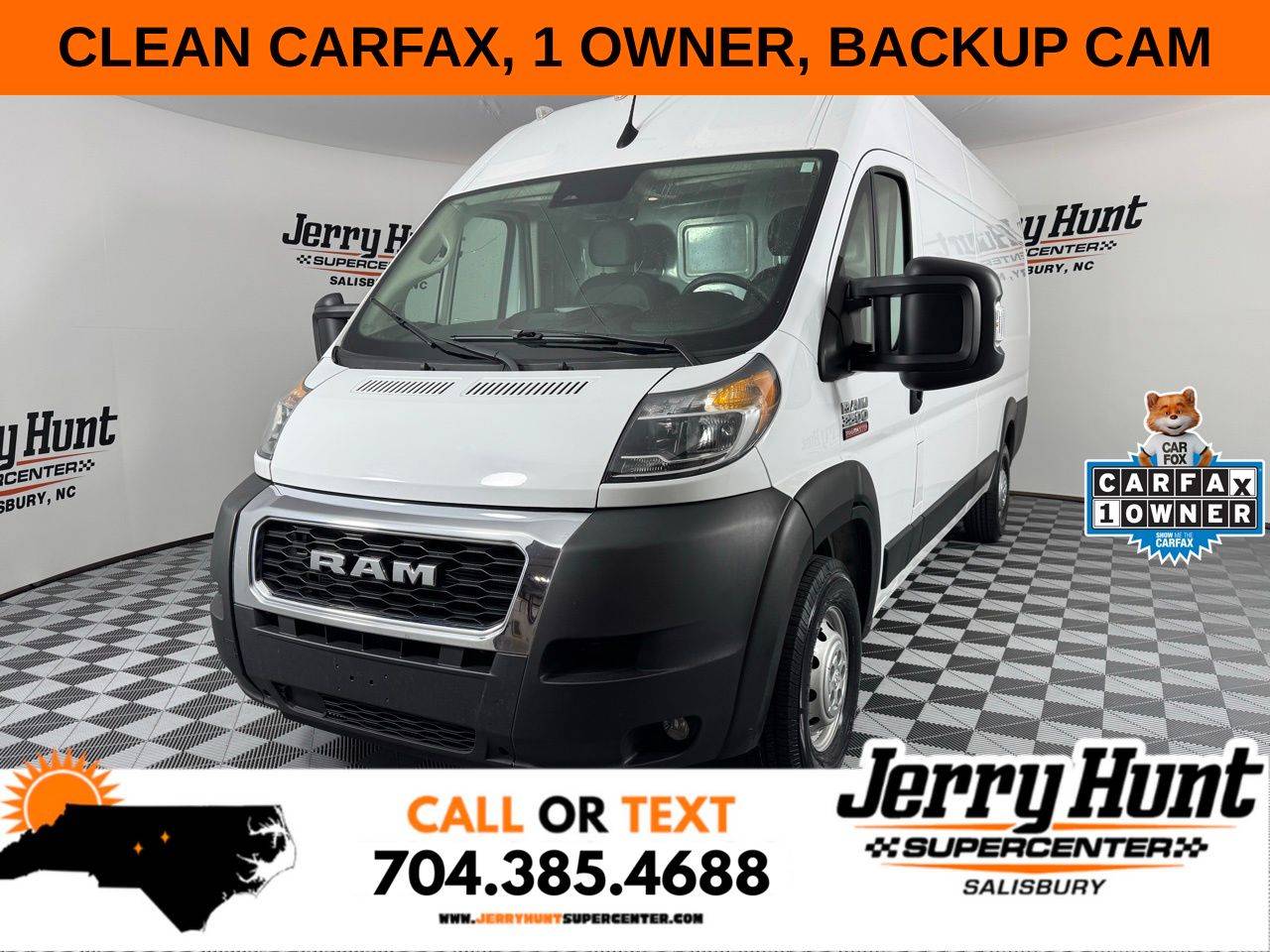 2022 Ram ProMaster Cargo Van 3500 — Cargo Van — 99,806 mi — Salisbury, NC
