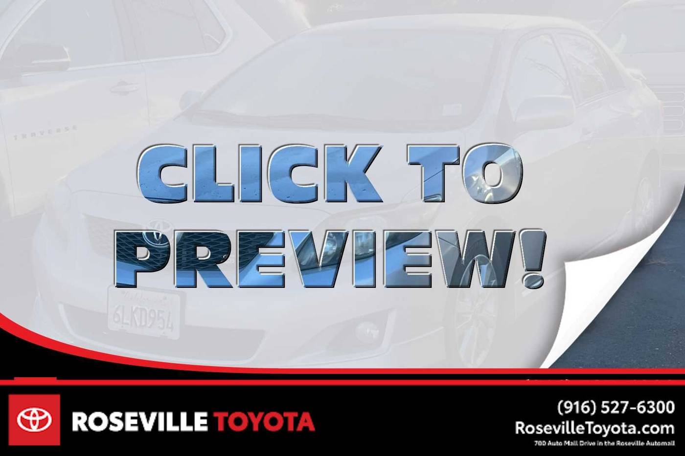 2010 Toyota Corolla S — Sedan — 84,539 mi — Roseville, CA